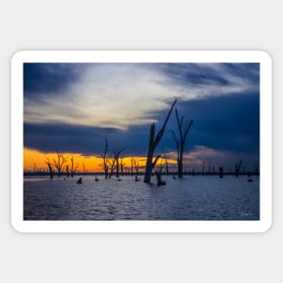 Lake Mulwala, Yarrawonga, Victoria, Australia. Sticker